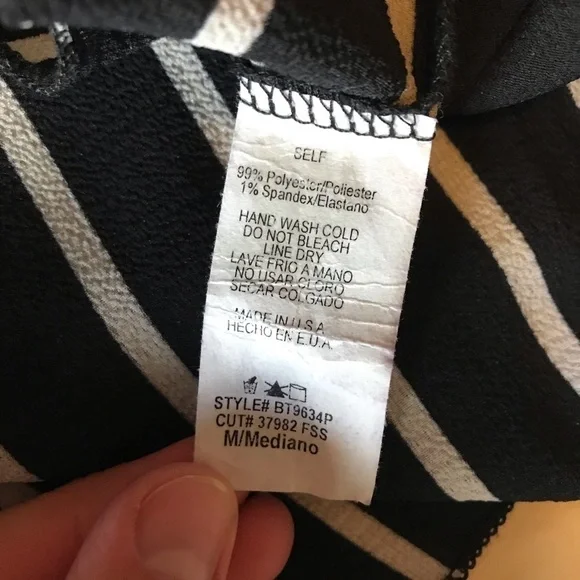 Papermoon by Stitchfix Striped Tie Dolman Top - Picture 6 of 6